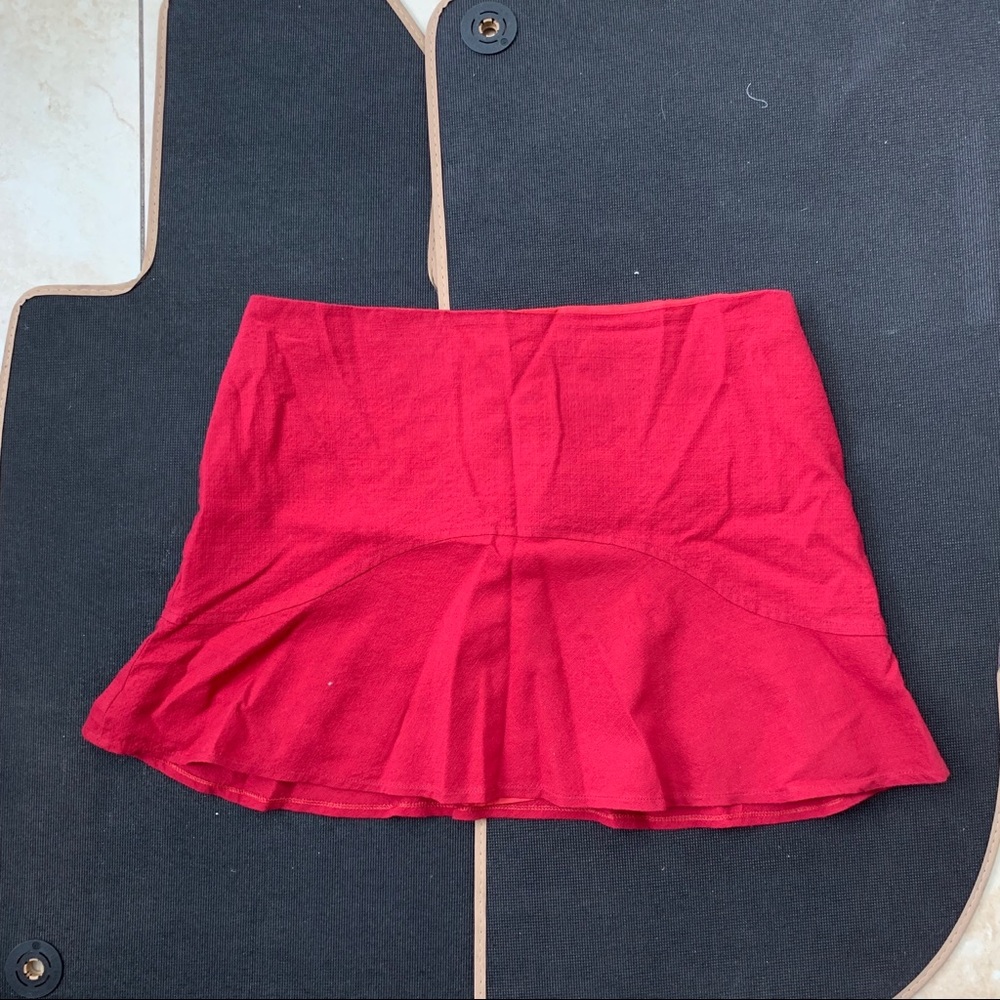 Red skirt